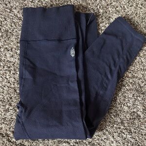 FP Movement Navy Blue Ribbed Active Leggings
